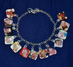 Custom Glass Charm Bracelet