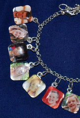 Custom Glass Charm Bracelet